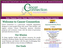 Tablet Screenshot of cancerconnectionak.org